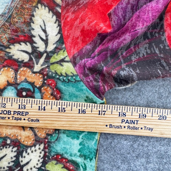 Amma Made in LA Womens Tunic Dress Size M Floral Paisley Colorful - Picture 9 of 9